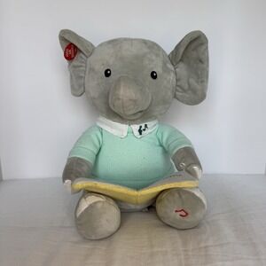 Sing Along Sydney Elephant Plush Electronic Singing 5 Nursery Rhymes Songs 11" S